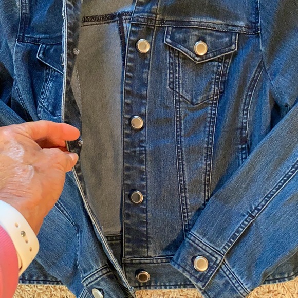 Chico’s Denim Buttoned Jacket - Picture 4 of 12